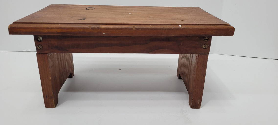 Buy Vintage Wood Stool Riser Farmhouse Decor Display stepstool Rustic ...