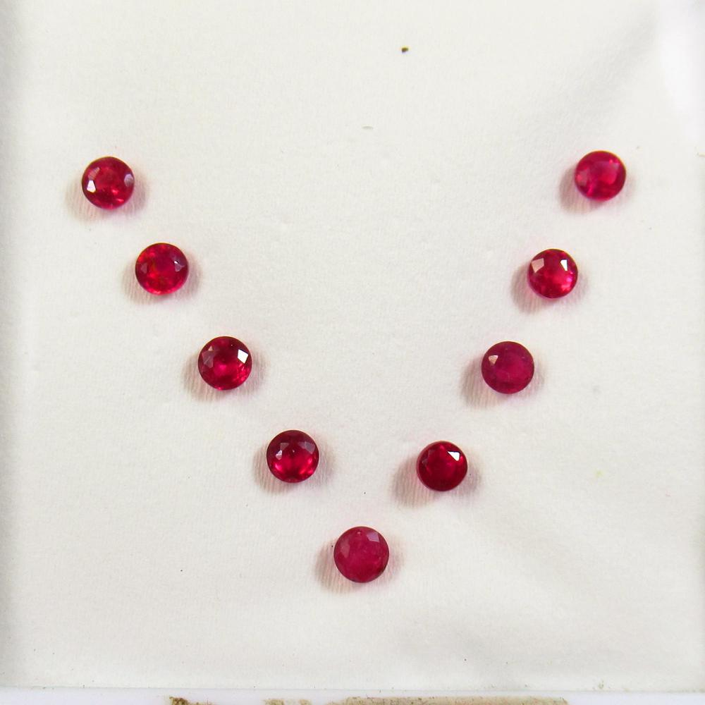 1.85 Ct Natural 9 Mozambique Red Ruby Jewellery Set (1 of 3)
