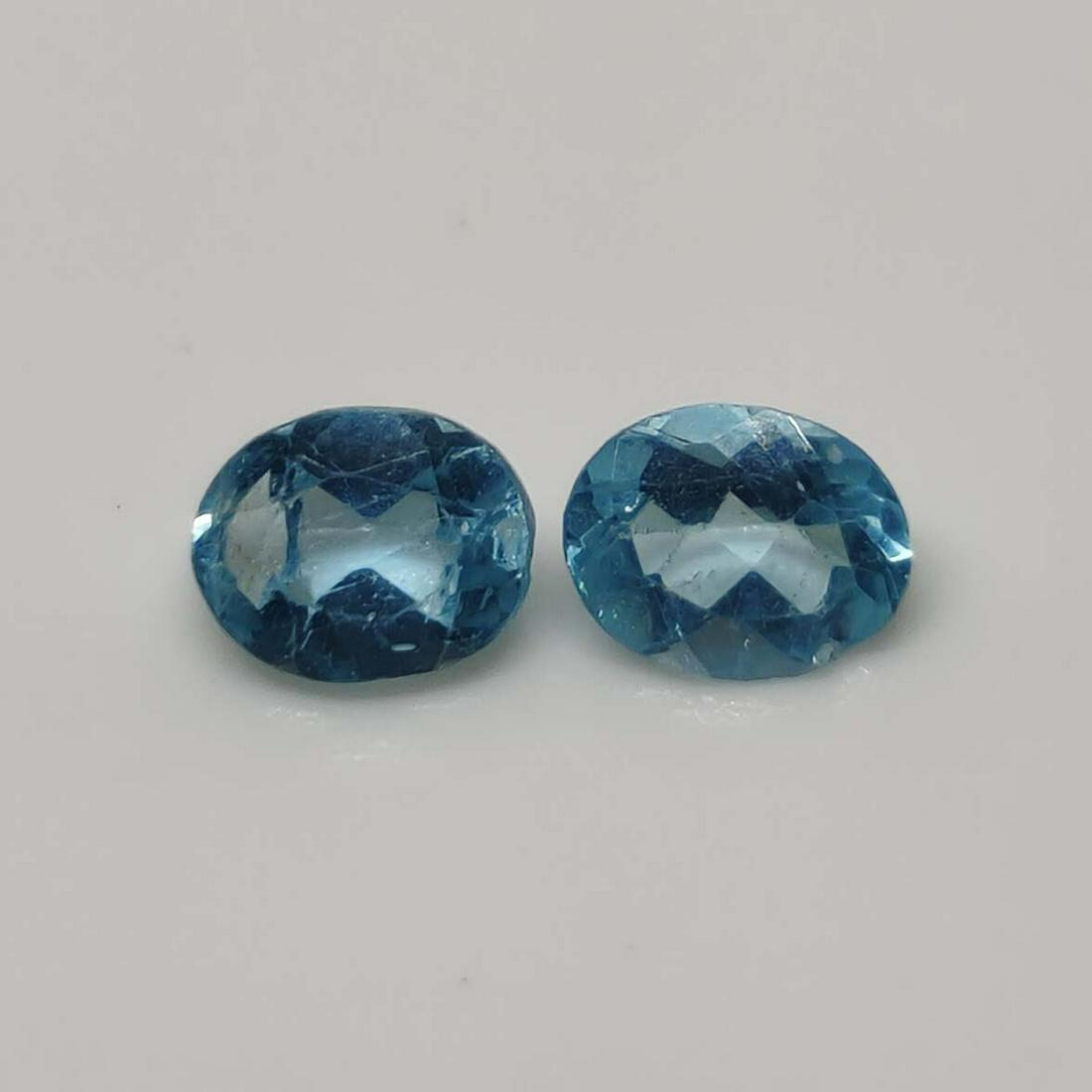 0.80 ct Natural Blue Apatite Pair (1 of 1)