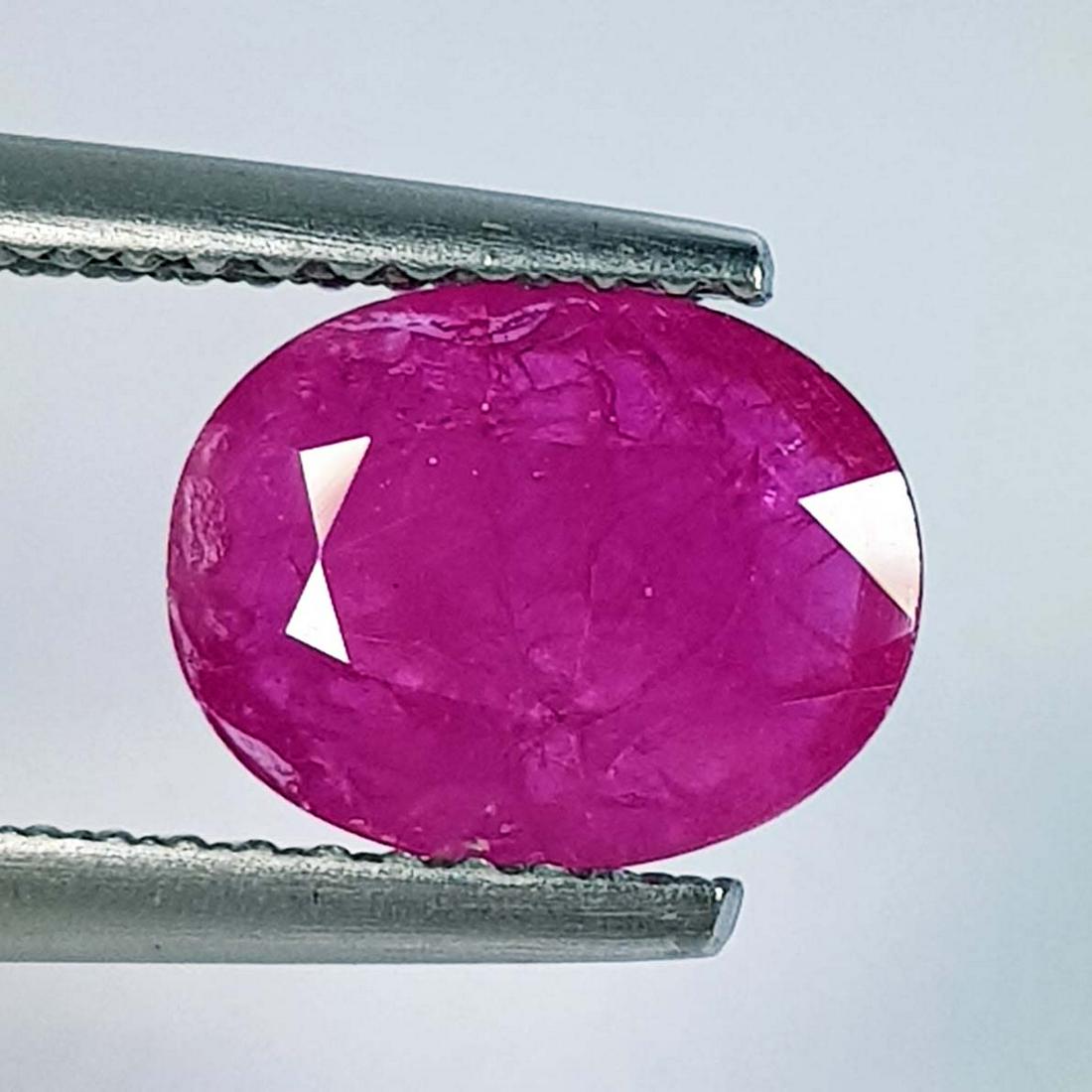 1.49 Ctz Unheated Pink Natural Ruby: No Reserve! Title: 1.49 Ctz Unheated Pink Natural Ruby Color/Clarity: Pink / VS Gemstones: Ruby Carat Weights: 1.49 Size/Dimensions: 9.10 x 7.08 x 2.12 Additional Information: Oval / Burma Shipping: