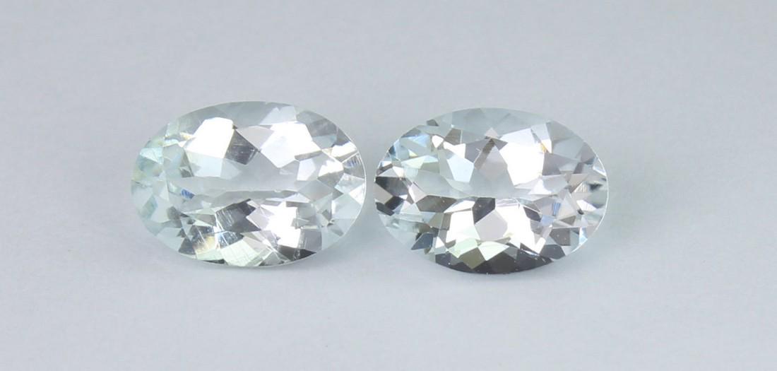 1.30 Cts Natural Beryl Lot: No Reserve! Title: 1.30 Cts Natural Beryl Lot Additional Information: Gemstone : Natural Beryl Origin : Brazil Weight : 1.30 carats Dimensions : 7x5 mm Shape : Oval Cut Number of Stone : 2 Color : Col