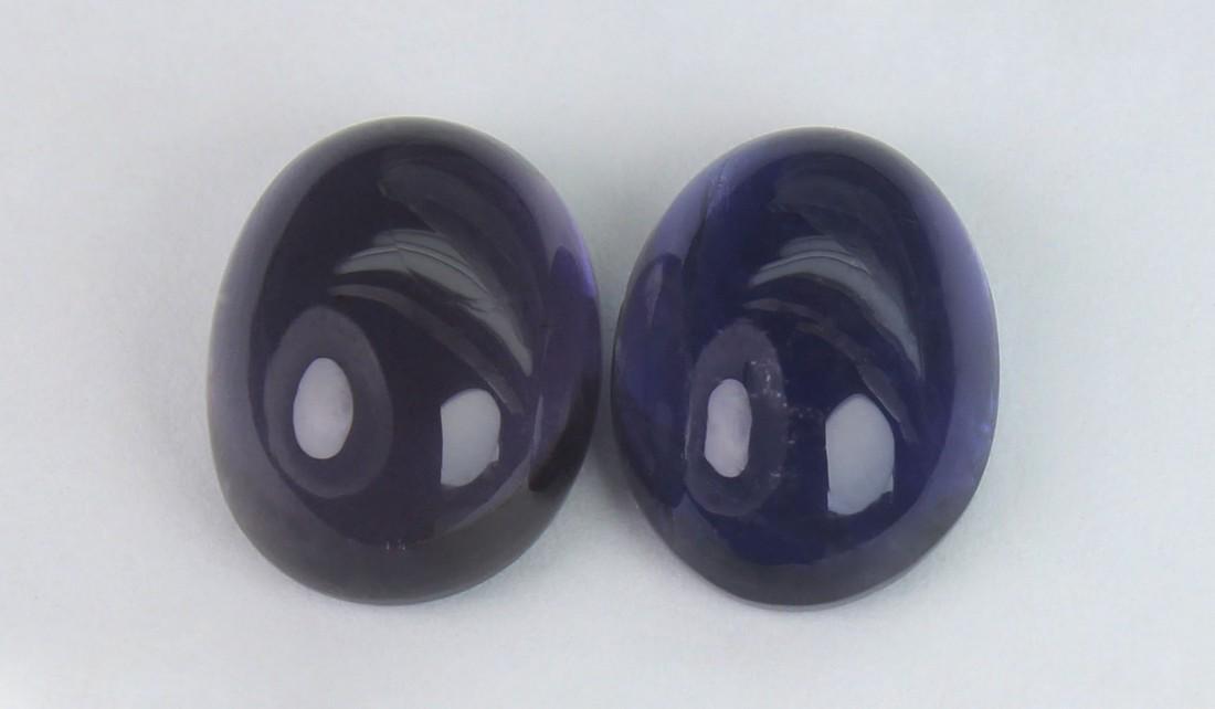 4.04 cts Natural Iolite Lot: No Reserve! Title: 4.04 cts Natural Iolite Lot Additional Information: Gemstone : Natural Iolite Shape and cut : Oval Cabochon Weight : 4.04 carats Measurements : 9.40x7.20x4.53-9.35x7.02x3.88 mm Colo
