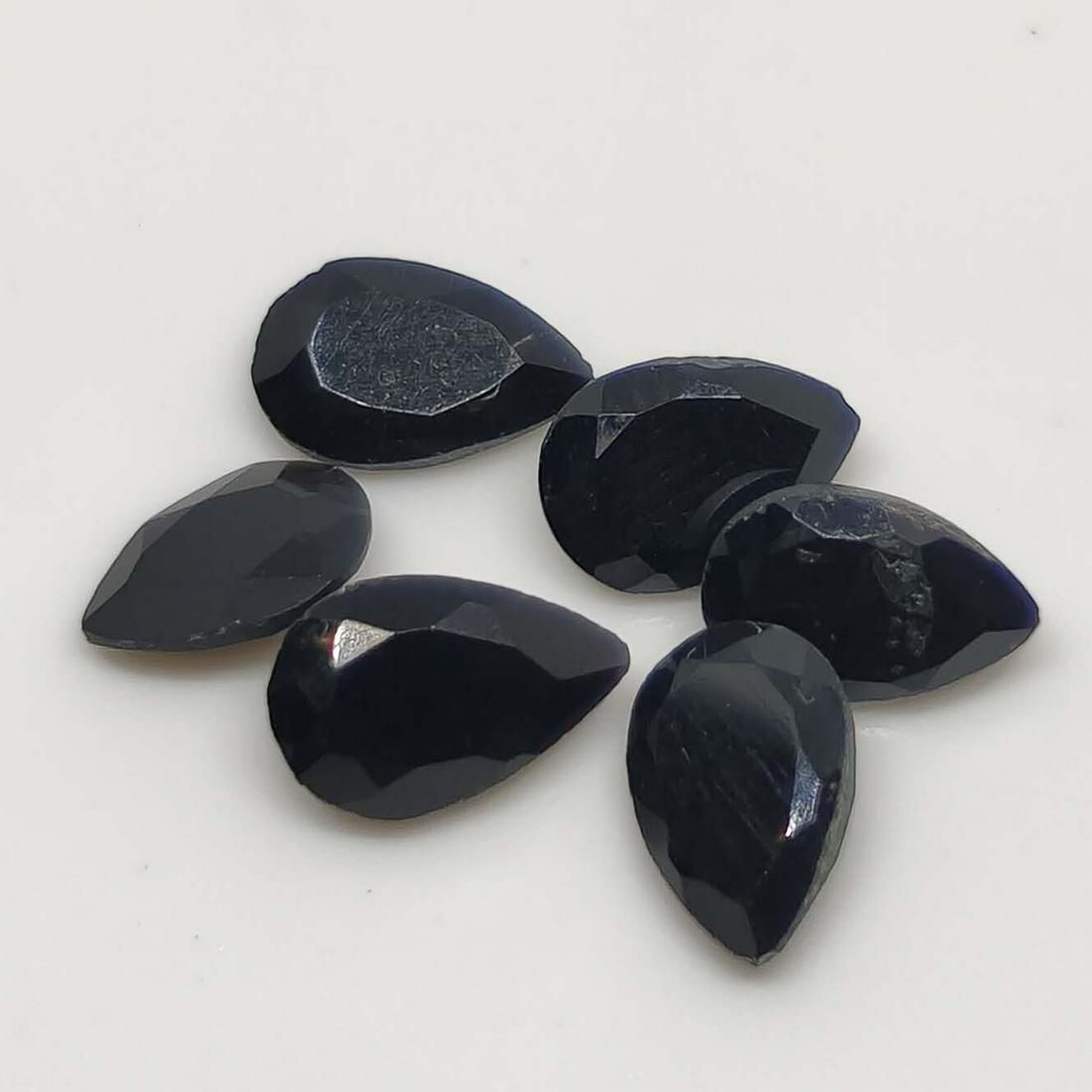 4 ct Natural Black Onyx Faceted Lot (1 of 1)