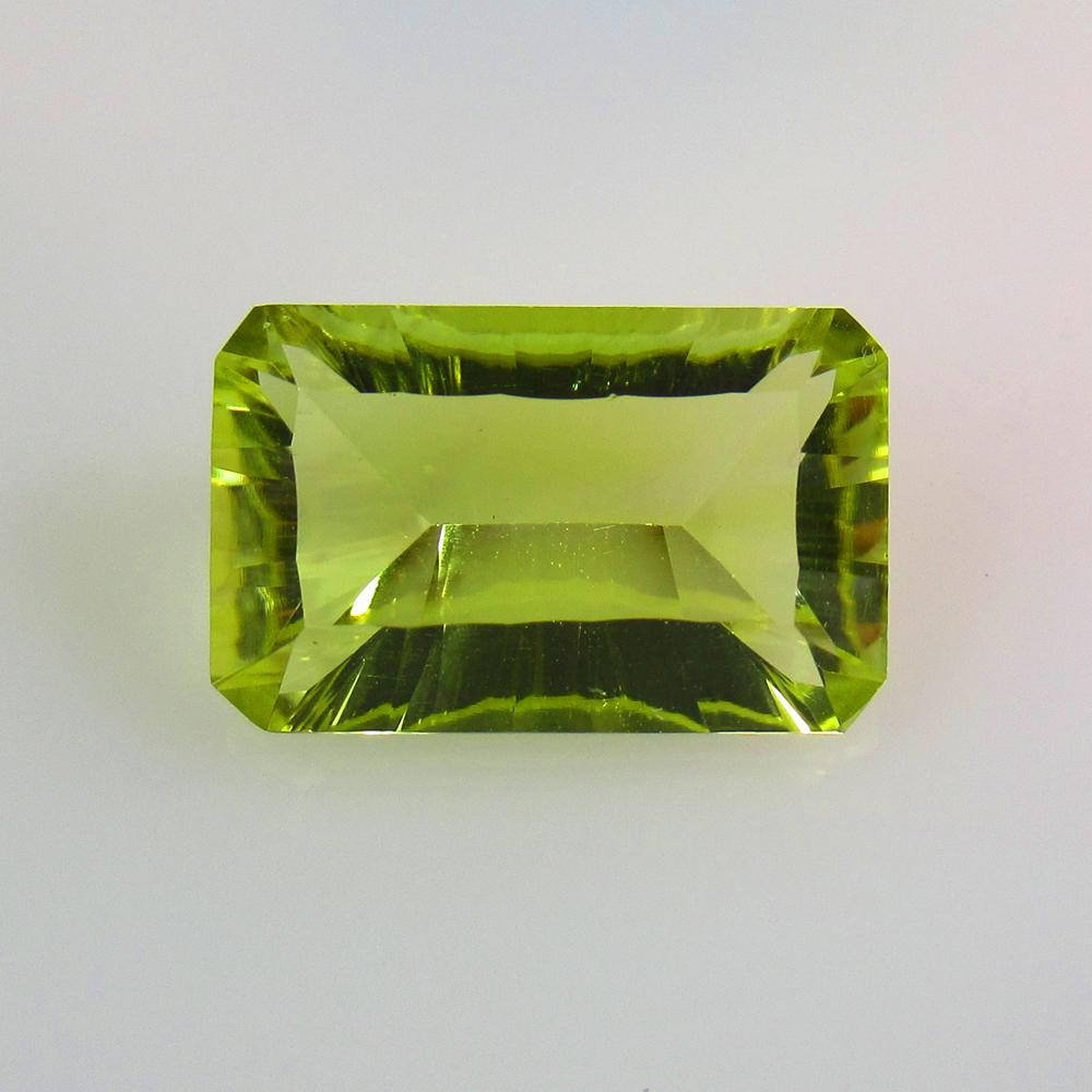 5.22 Ctw Natural Lemon Quartz Octagon Cut: No Reserve! Title: 5.22 Ctw Natural Lemon Quartz Octagon Cut Stone Clarity: VVS Gemstones: Natural Lemon Quartz Carat Weights: 5.22 Size/Dimensions: 14.30 x 9.00 x 5.70 mm Additional Information: Top 
