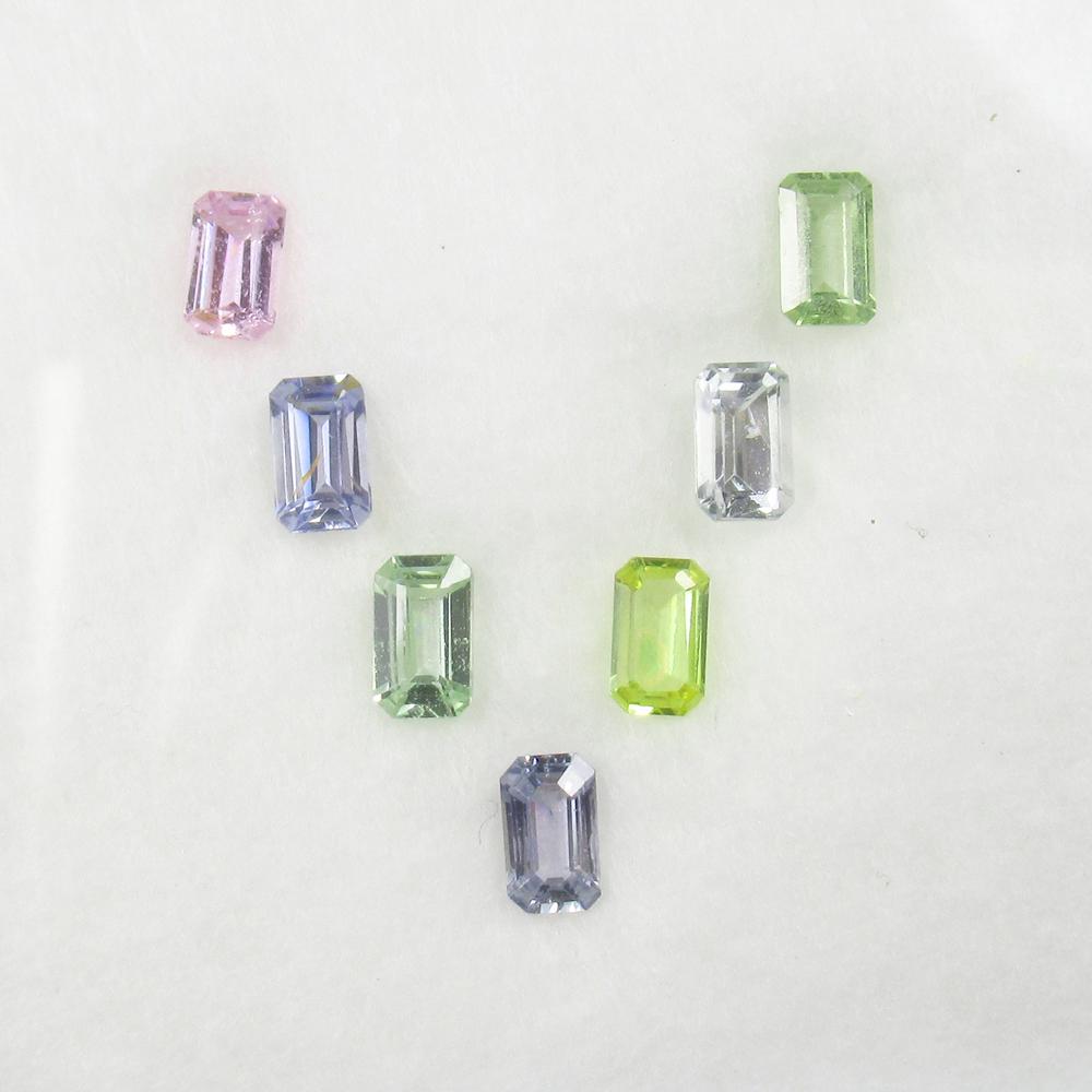 Natural Fancy Multicolor Sapphire Set - 2.40 Ct (1 of 3)