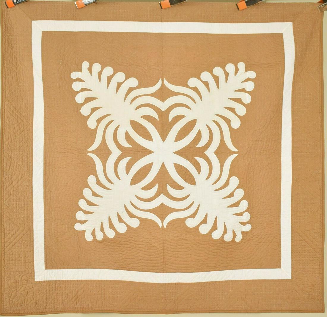 Well Quilted 40's Hawaiian Applique Quilt (1 of 12)