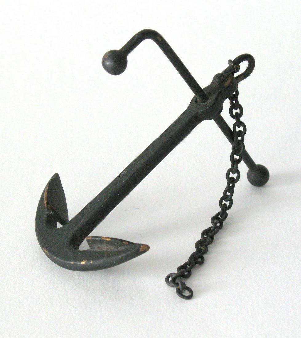 Vintage Cast Brass Anchor Paper Weight (1 of 3)