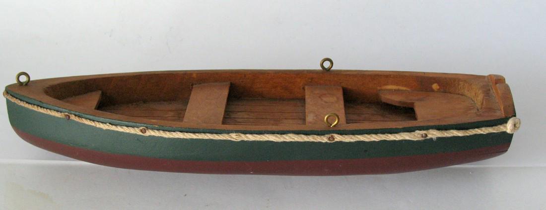 Vintage Folk Art Wood Boat Model (1 of 3)