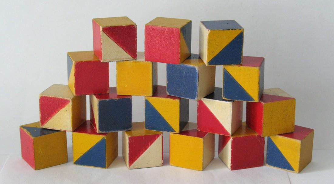 Vintage Wood Children's Blocks (1 of 3)