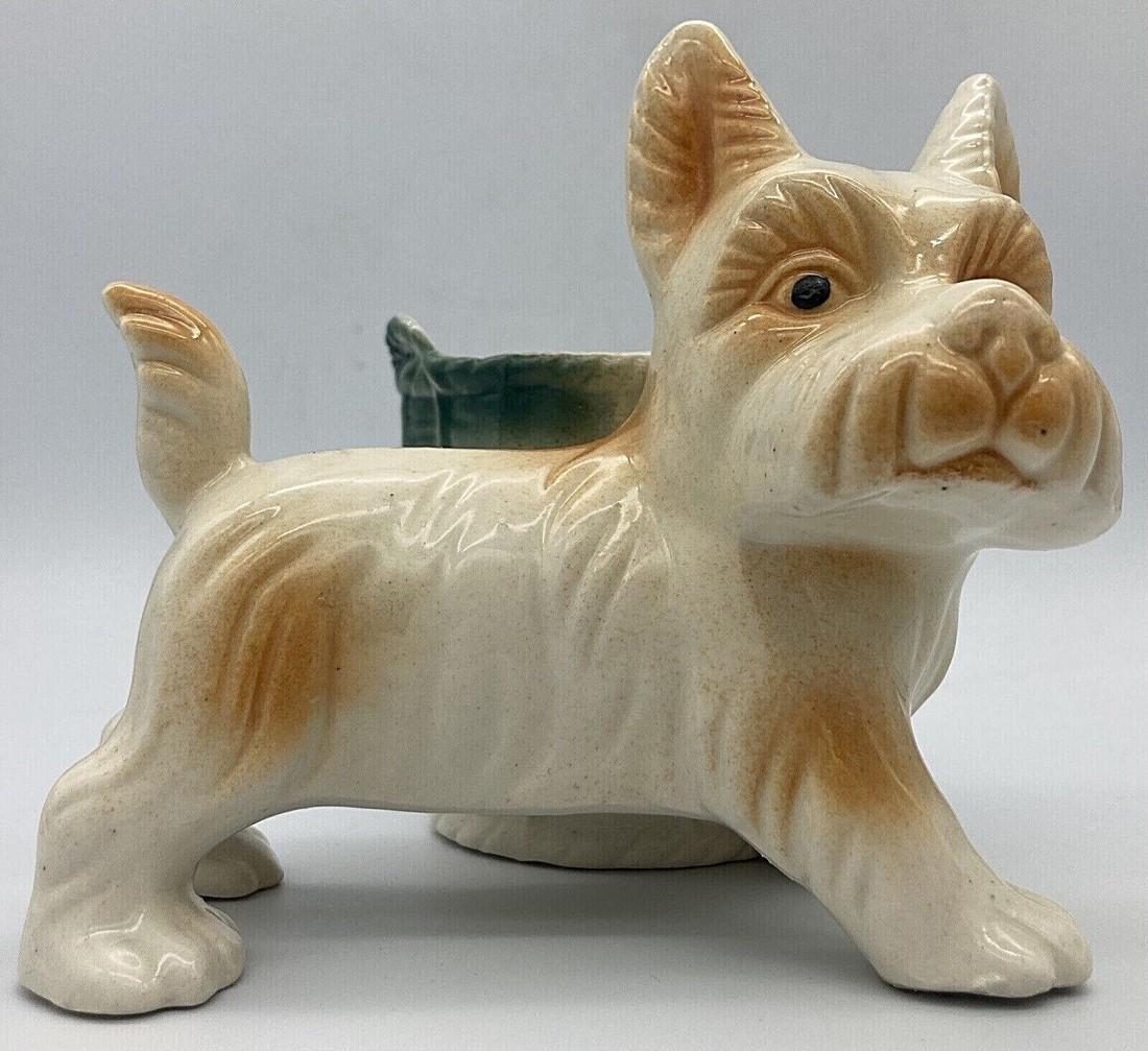 Vintage Scottie Dog Planter Japan Perfect Trinket Dish (1 of 7)