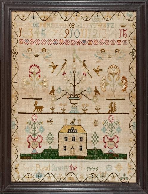 1776 Needlework House Sampler (1 of 2)