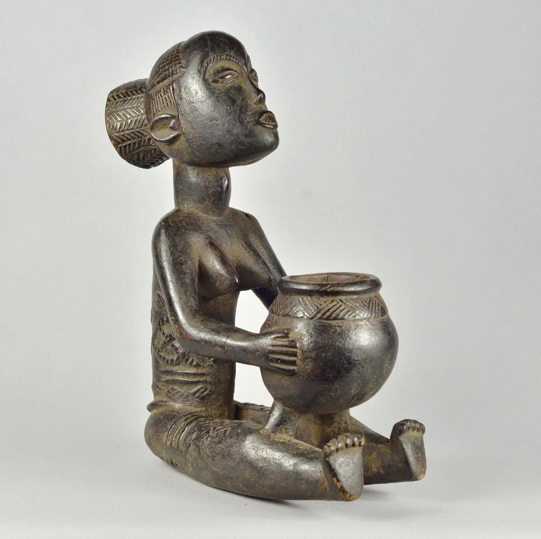 Superb LUBA Bowl Bearer figure three rivers master style African Tribal Art 1647 (1 of 12)