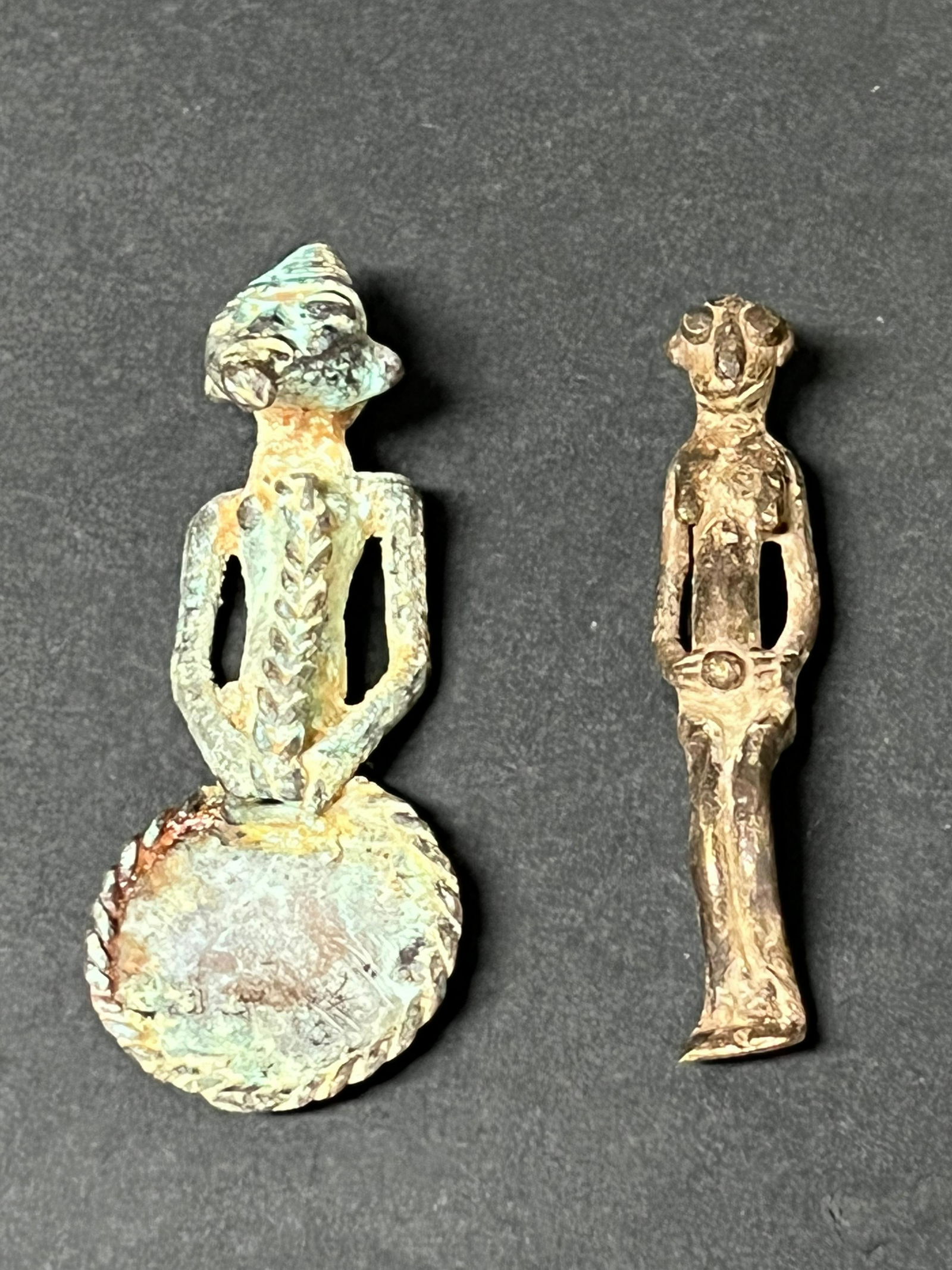 Dogon Bronze Statue 2 Pcs. (1 of 4)