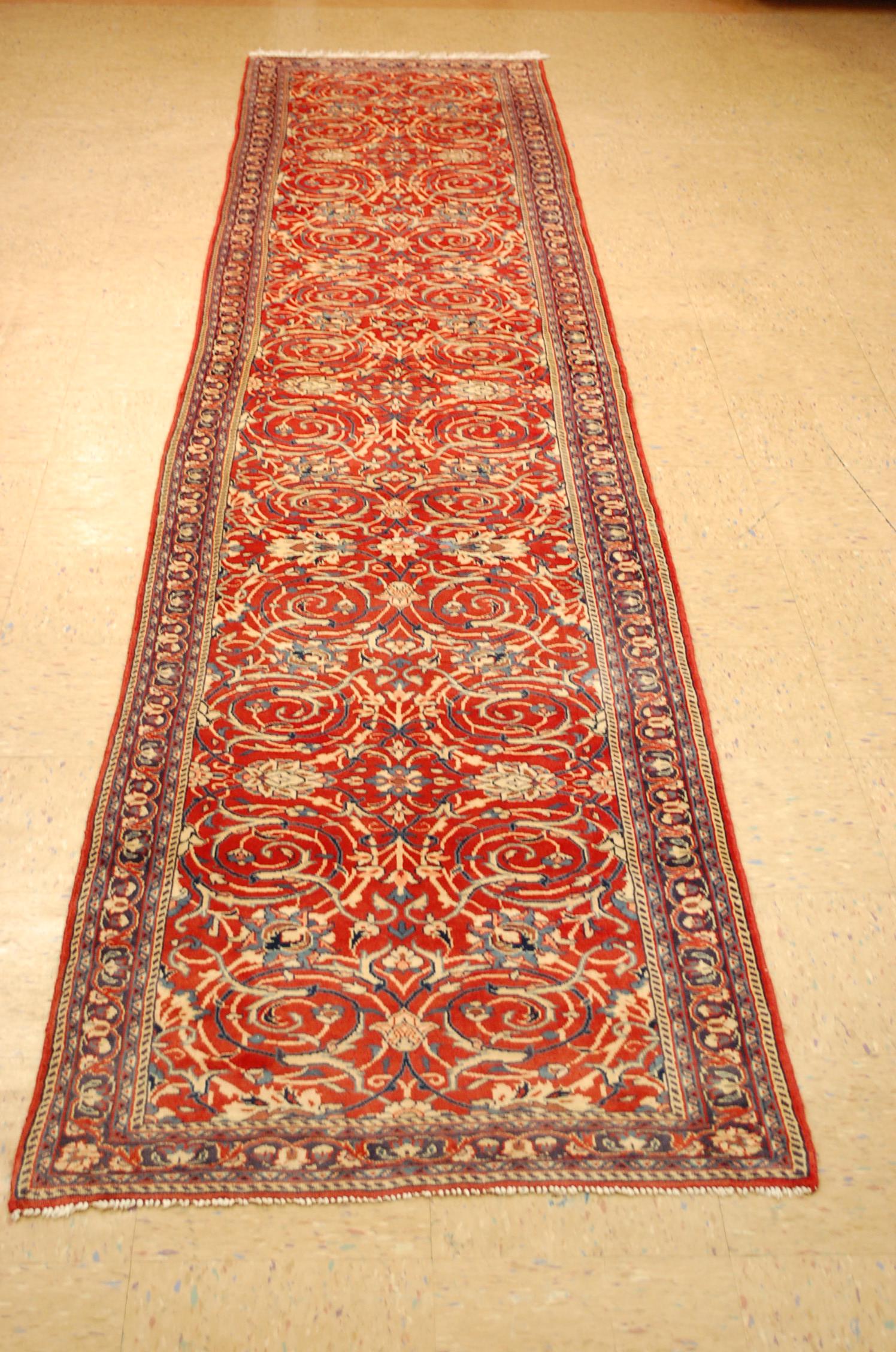 C1930s Persian SARUK RUNNER RUG 2.9x14 (1 of 9)