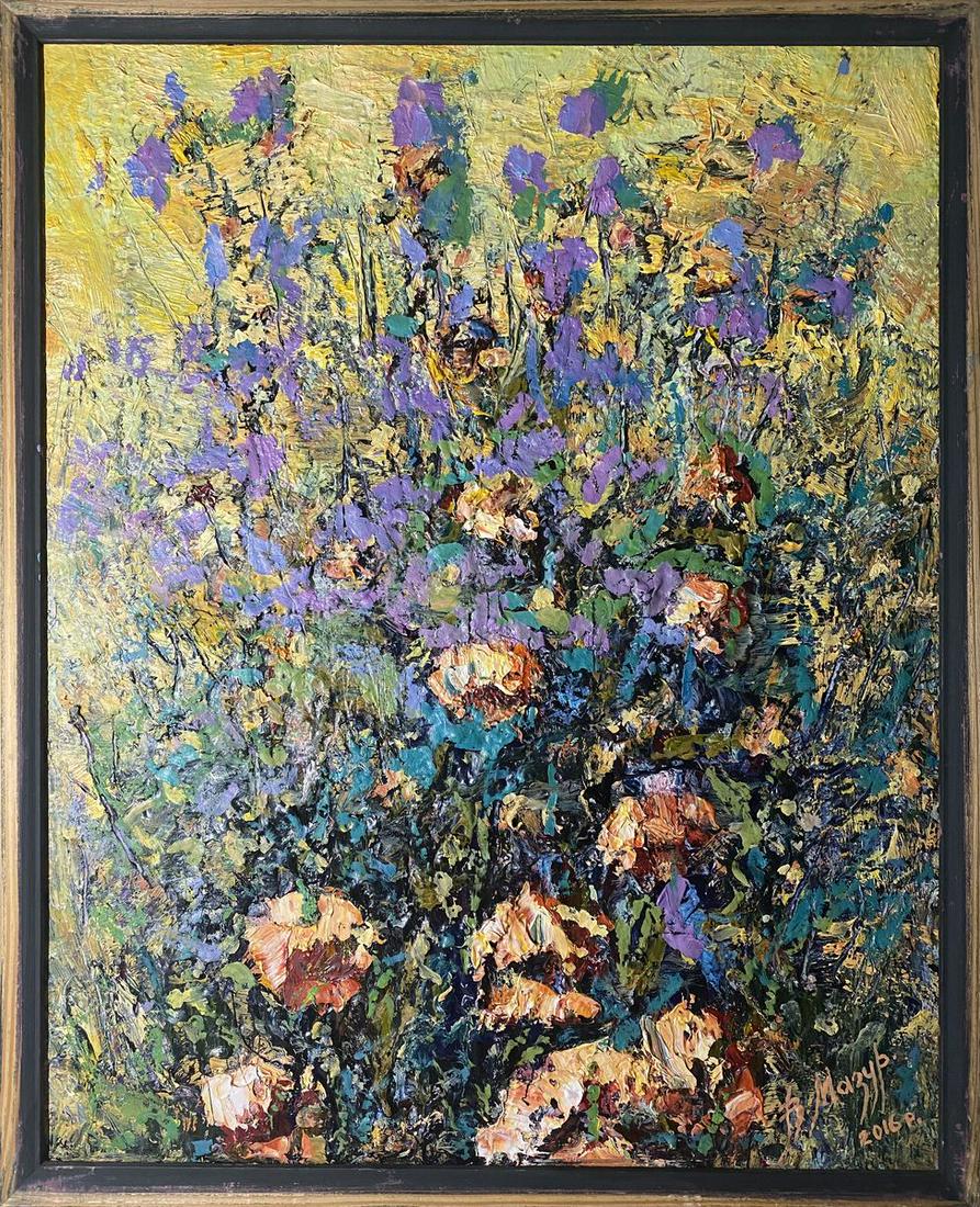 Abstract oil painting Sunny day Mazur Vladimir: №4AAA *** ABOUT THIS PAINTING *** * TITLE: "Sunny day" * ARTISTS: Mazur Vladimir * SIZE: 50x40 cm/'19.68x15.74 inches' * MEDIUM: oil, canvas * HAND PAINTED: Original painting from our collection
