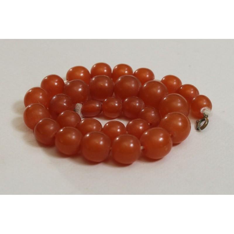 32g Baltic amber necklace butterscotch egg yolk honey color: Weight: 32 gram (1.12 oz) Beads size: 10-14 mm Round length: 360 mm Stone: 100% natural Baltic amber Condition: as on the photo (please check condition, can be amber damage) Tested 100% natural melted