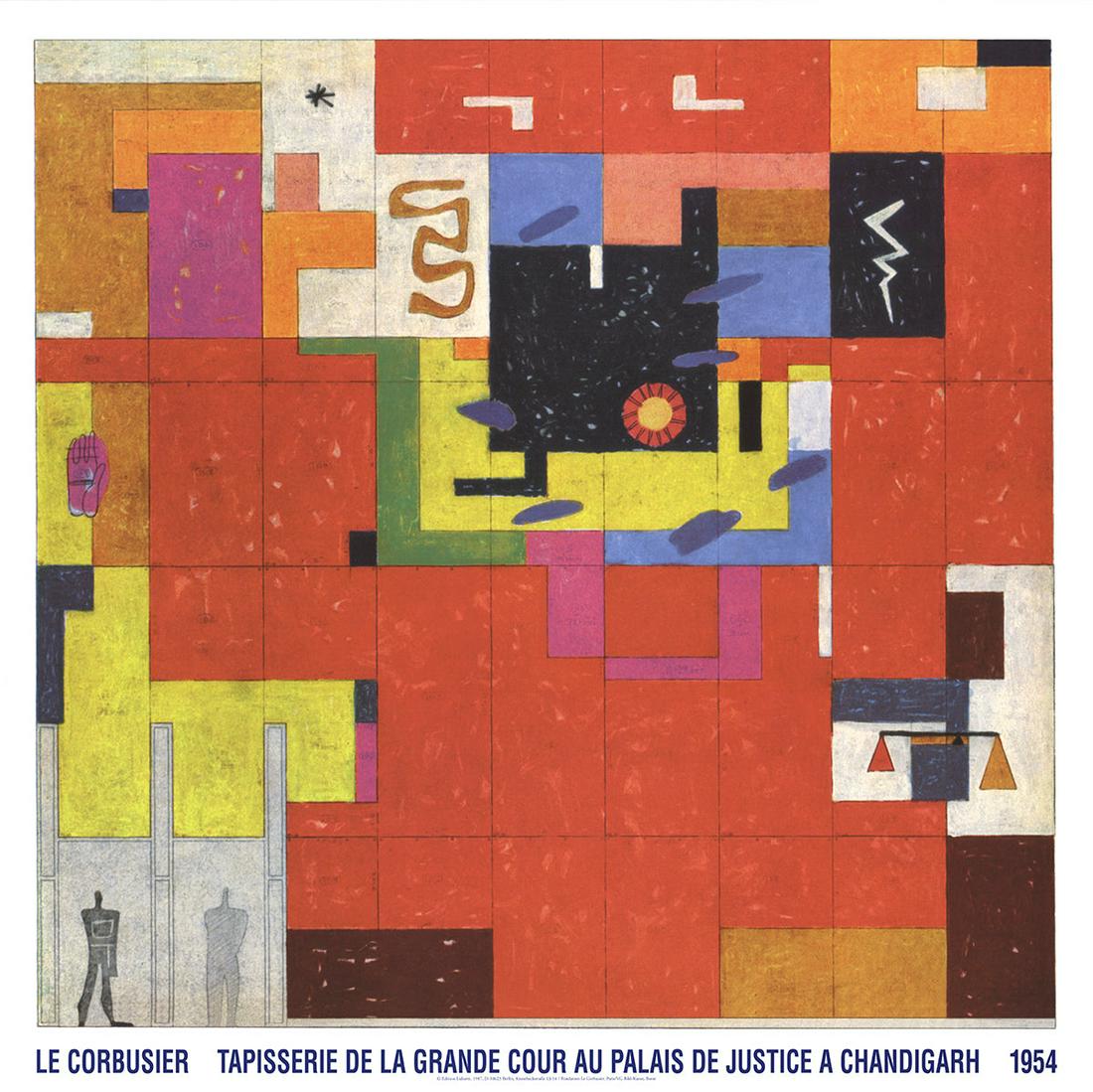 Le Corbusier - Wandteppich Fur Chandigarh - 2017 Offset Lithograph 33" x 33" (1 of 1)