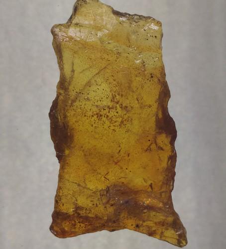3.81 GRAM 100 MILL YEARS OLD ROUGH BURMITE AMBER: Title: 3.81 GRAM 100 MILL YEARS OLD ROUGH BURMITE AMBER Origin: Hukawang Valley, Kachin State, Myanmar Size: 4x2x0.7 cm / 3.81 gram Description: clear rough burmite amber with small inclusions Reserve