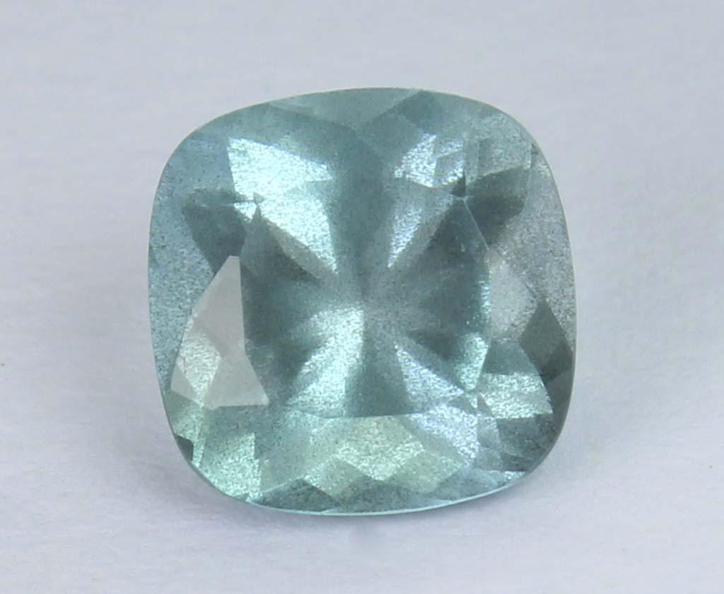 2.04 Cts Natural Aquamarine: No Reserve! Title: 2.04 Cts Natural Aquamarine Gemstone : Natural Aquamarine Origin : Australia Weight : 2.04 carats Dimensions : 8x8 mm Shape : Square Cut Color : Blue Treatment : No Treatment Transp