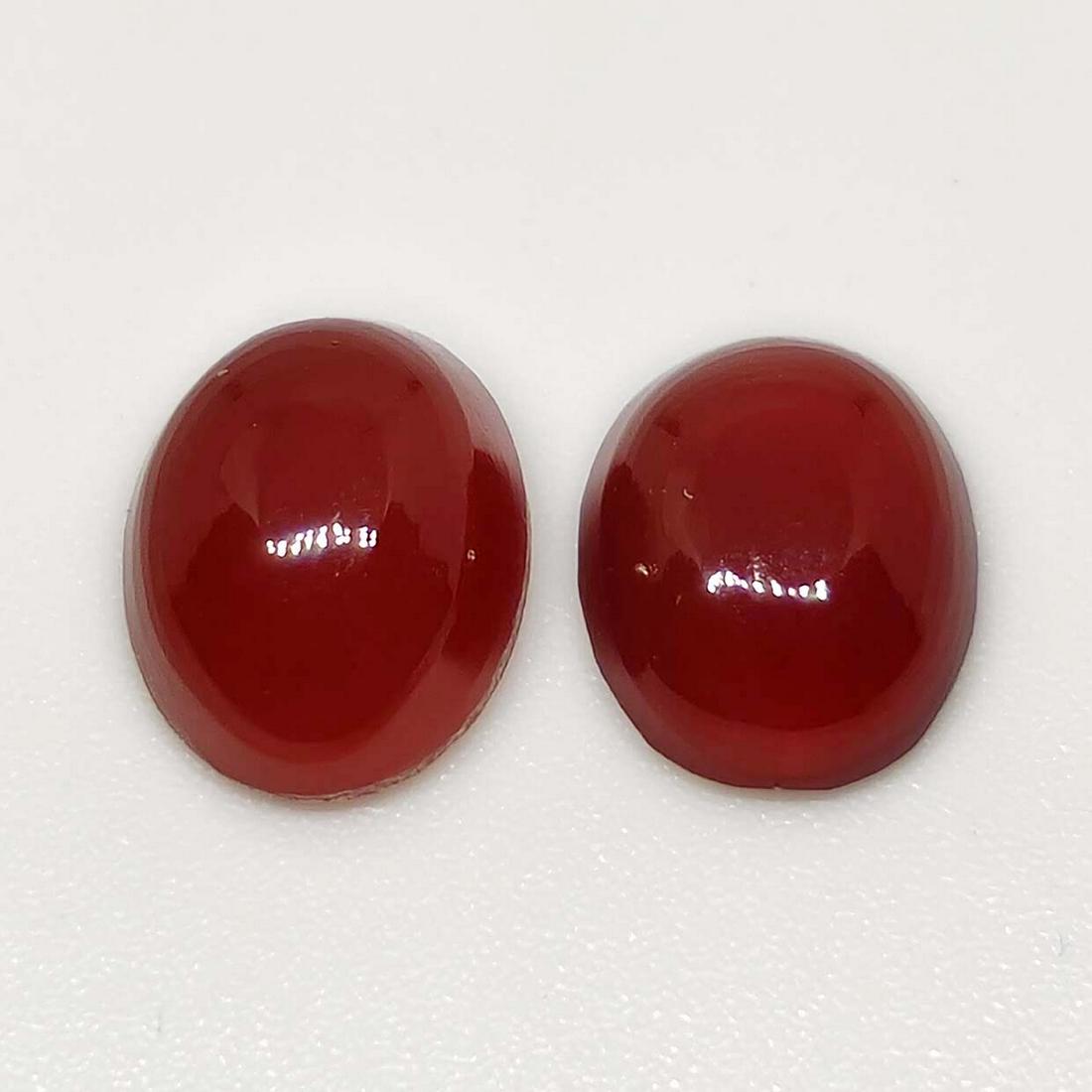 5.10 ct Natural Red Onyx Pair (1 of 1)