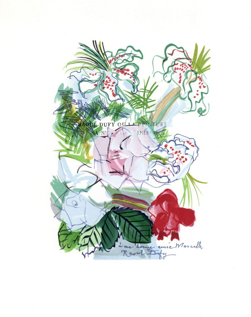 1965 Raoul Dufy Lithograph 6 - Fleurs (1 of 1)
