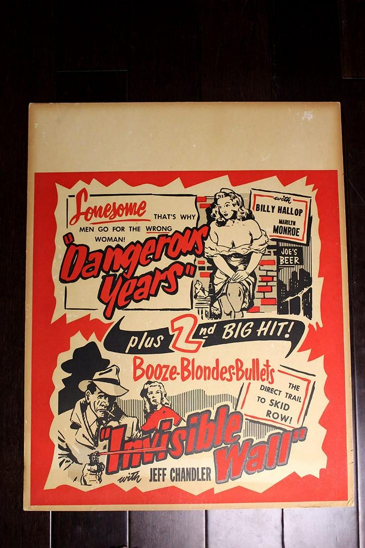 Dangerous Years (USA, 1947) Jumbo Window Card (1 of 1)