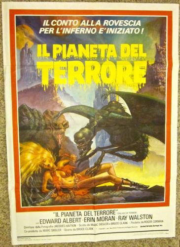 GALAXY OF TERROR - ORIGINAL 1981 ITALIAN POSTER - SEXY SPACE WOMAN WITH ALIEN! (1 of 1)