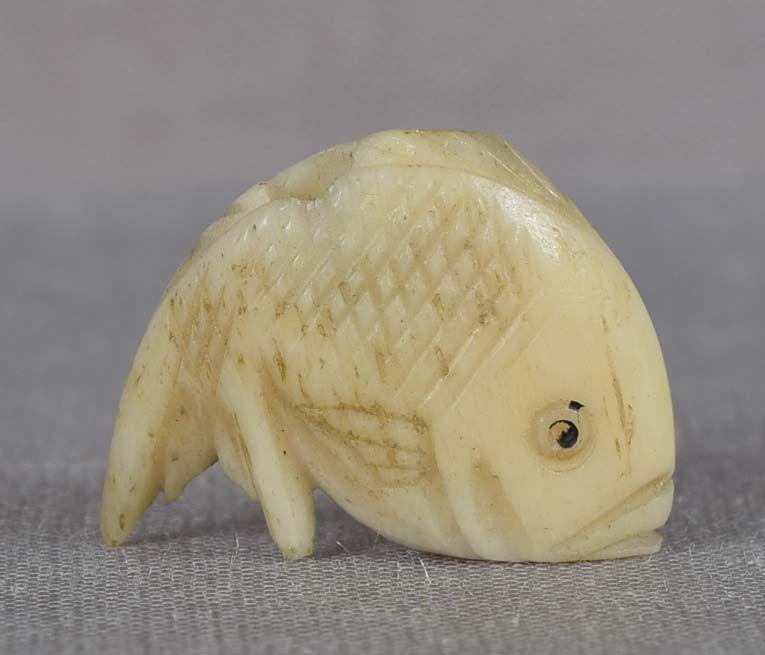 19c OJIME netsuke slide SEA BREAM (1 of 4)