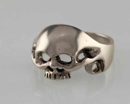 Silver Skull Ring: Title: Silver Skull Ring Description: Handcrafted silver skull ring weighs 7.9 grams and is a size 9 Materials: .925 Silver Reserve: $25.00 Shipping: Domestic: Free shipping to anywhere within the con