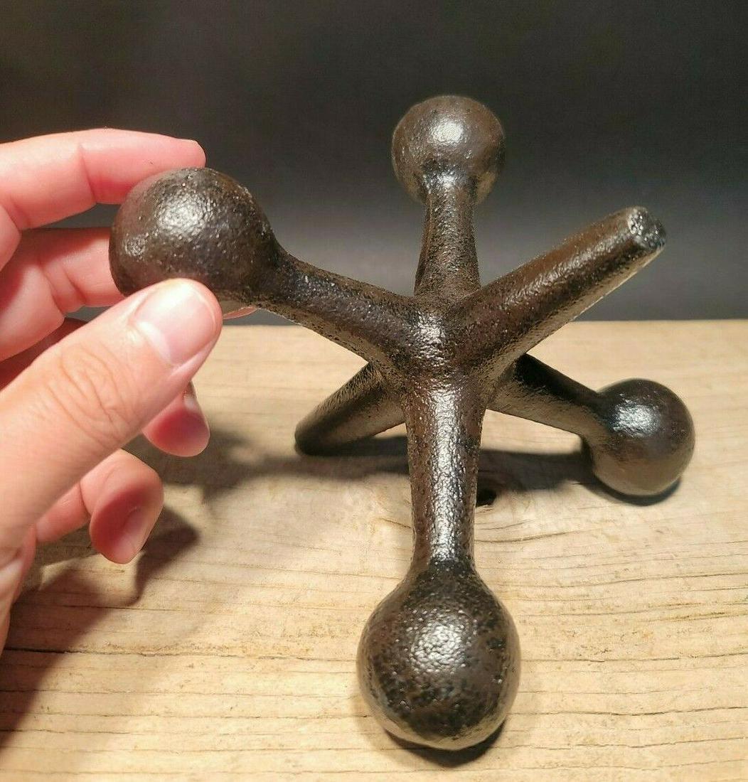 Large Cast Iron Jack Statue Bookend Door Stop Paperweight (1 of 12)