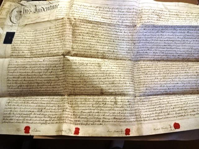 1772 English Vellum Indenture Red Wax Seals (1 of 3)