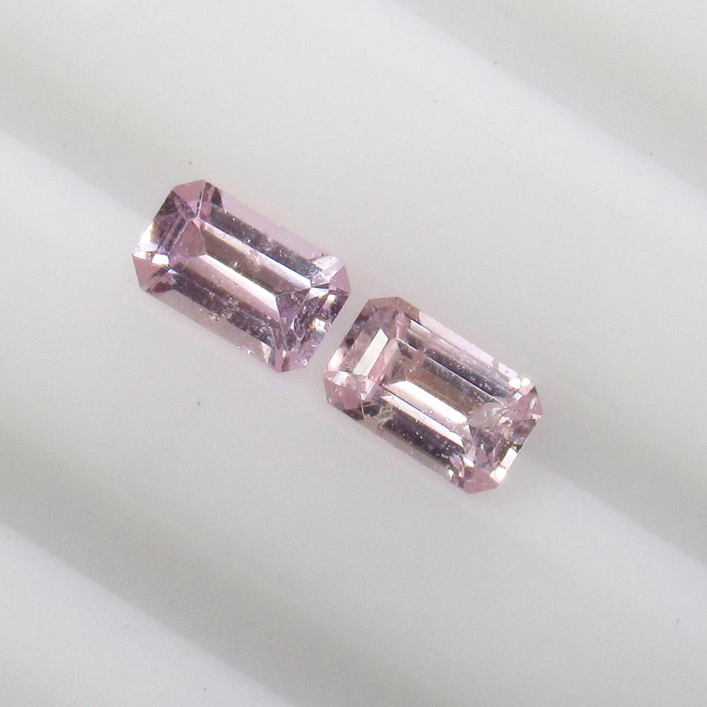 Natural Fancy Pink Sapphire Pair - 0.71 Ct (1 of 2)