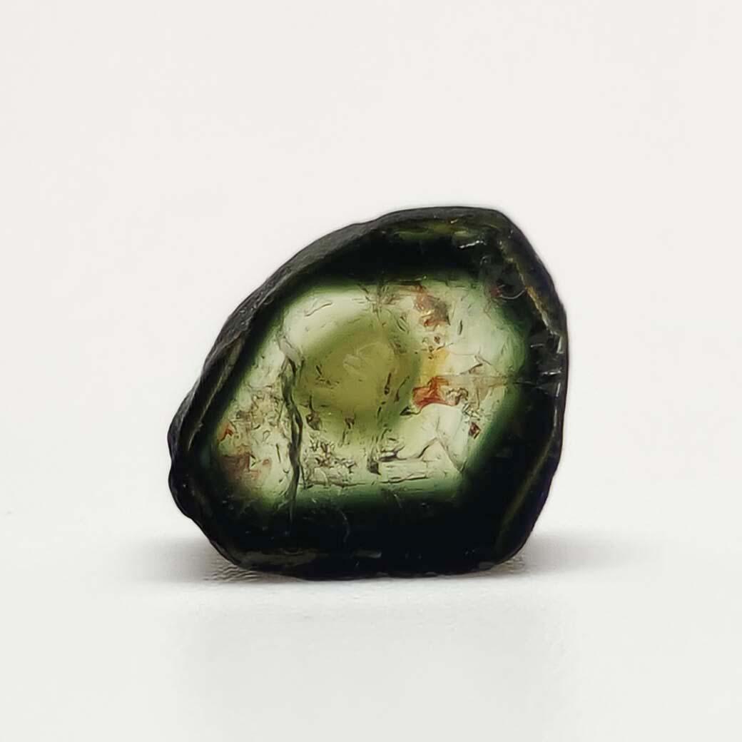 1.65 ct Natural Watermelon Bio Tourmaline Slice: No Reserve! Title: 1.65 ct Natural Watermelon Bio Tourmaline Slice Additional Information: Gemstones: Tourmaline Carat Weights: 1.65 ct Size/Dimensions: 8 X 7 X 3 mm Materials & Techniques: Tourmaline