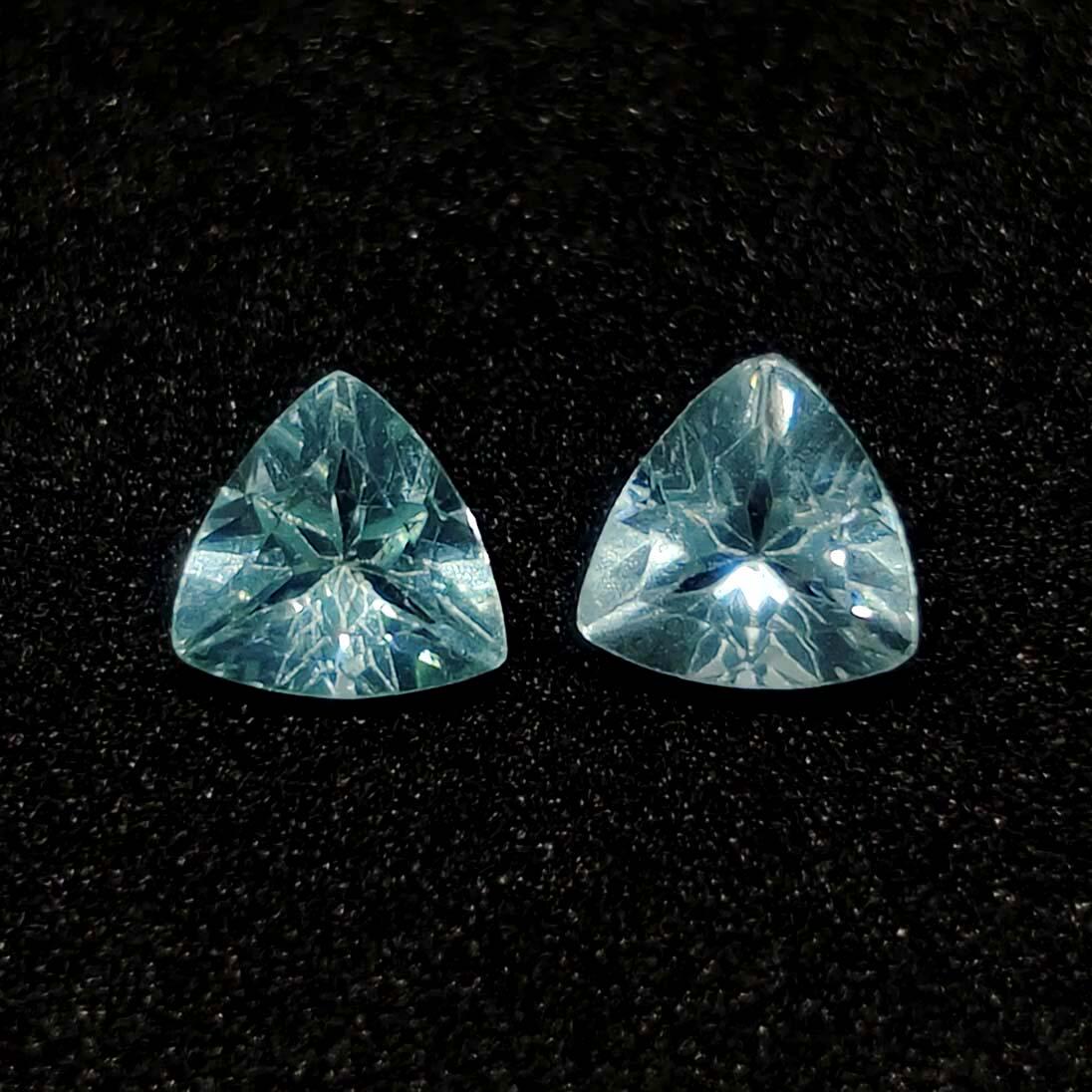 0.80 ct Natural Blue Apatite Pair (1 of 1)
