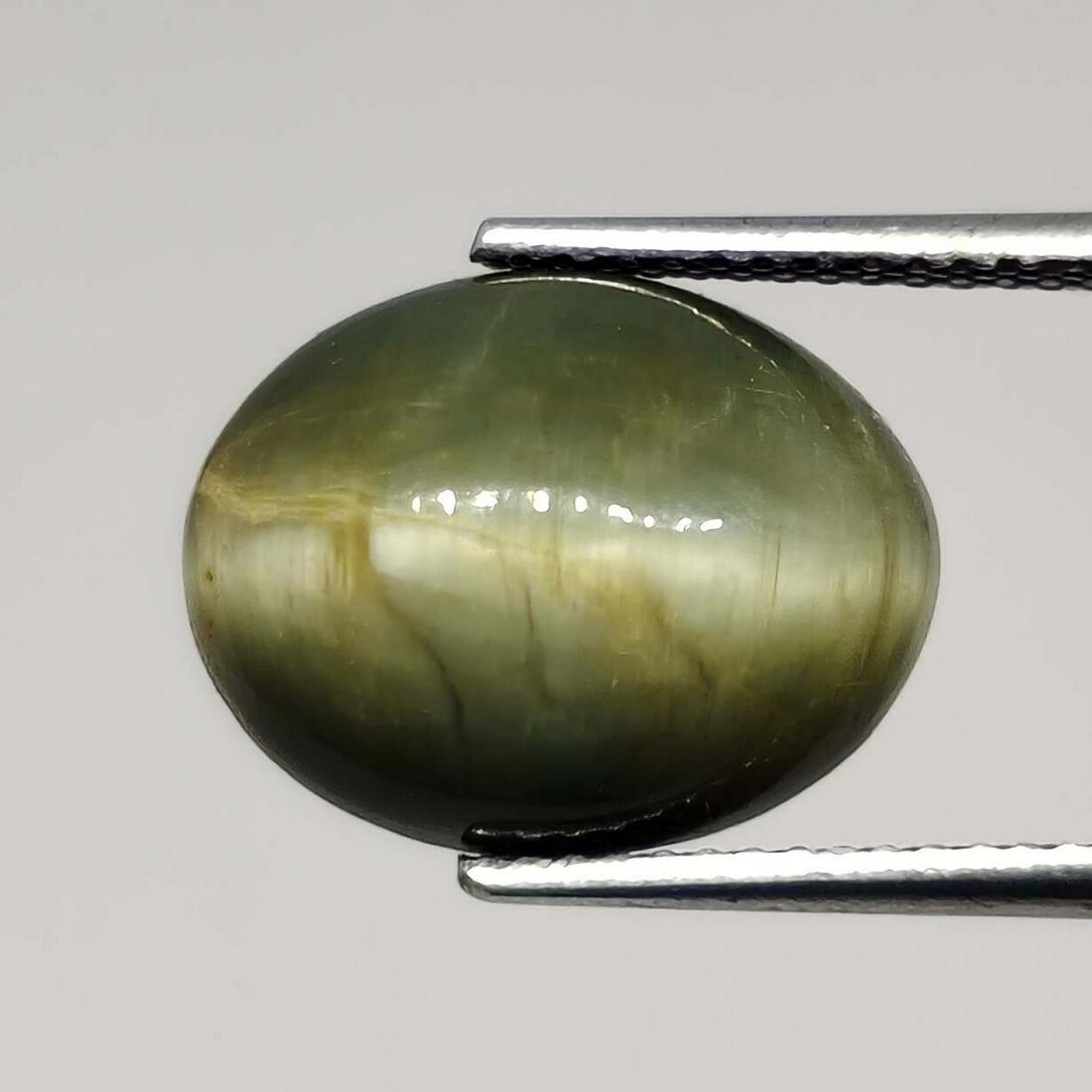 8.50 ct Natural Cat's Eye: No Reserve! Title: 8.50 ct Natural Cat's Eye Additional Information: Gemstones: Natural Cat's Eye Carat Weights: 8.50 ct Size/Dimensions: 13 X 10 X 8 mm Treatment: Colorless Oil Materials & Techniques