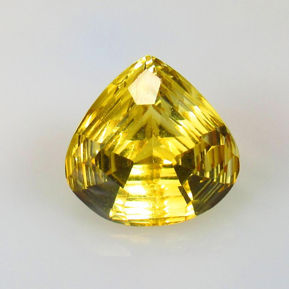 9.44 Ctw Natural Yellow Citrine Heart Concave Cut (1 of 2)