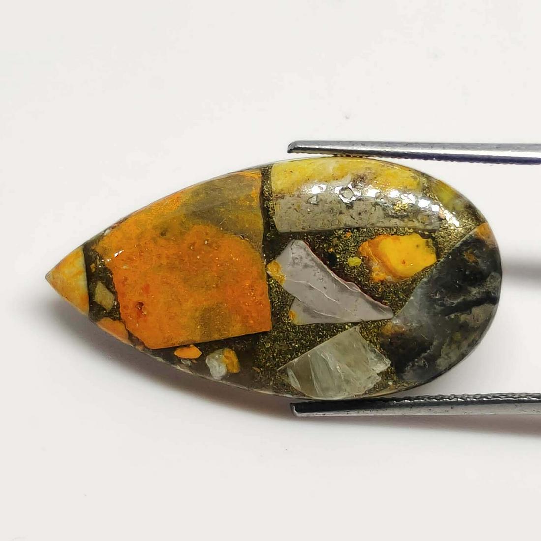 16.60 ct Composite Copper Bumble Bee Jasper (1 of 2)