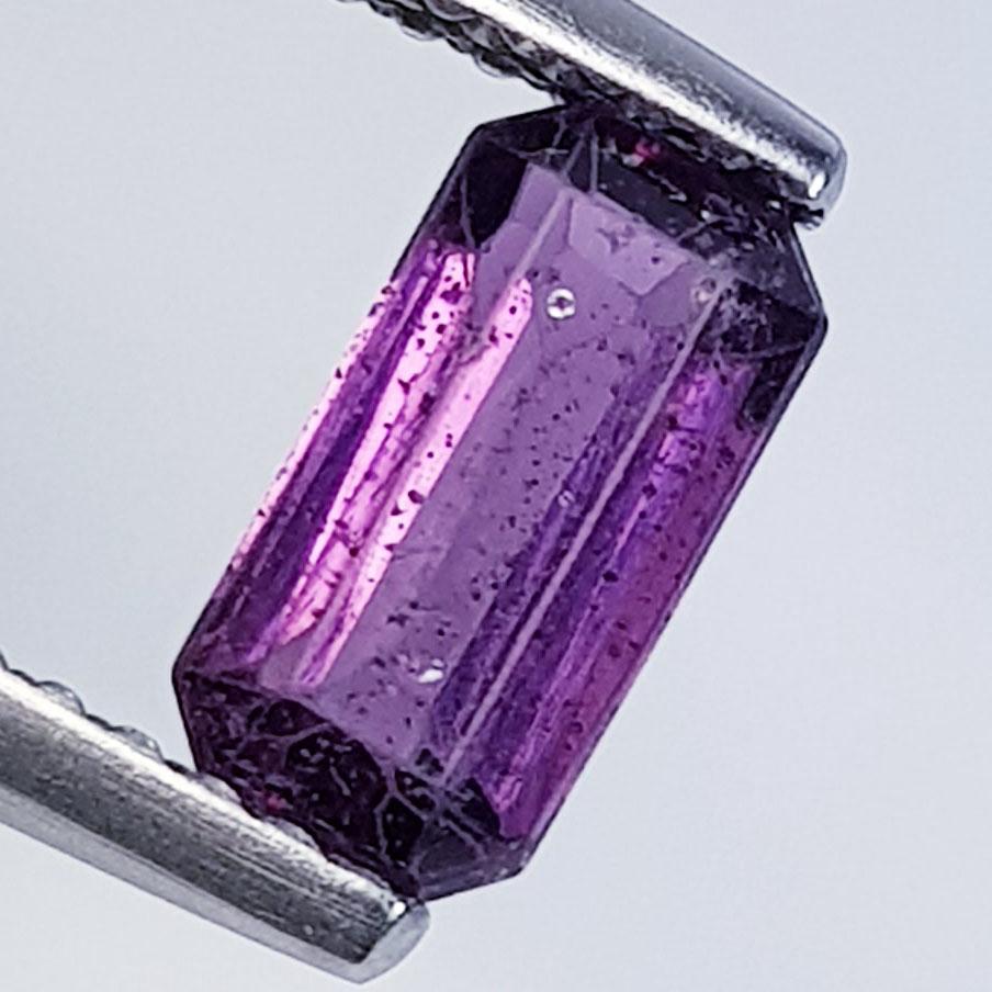 0.87 Ctz Natural Purple Pink Spinel: No Reserve! Title: 0.87 Ctz Natural Purple Pink Spinel Color/Clarity: Pinkis Purple / VVS Gemstone: Spinel Carat Weight: 0.87 Size/Dimensions: 7.70 X 4.00 X 2.80 Additional Information: Burma / Octago