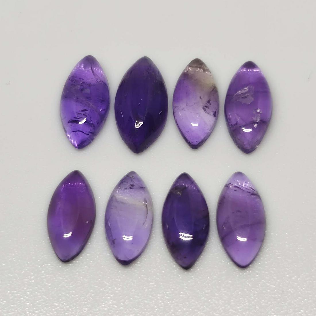 8.15 ct Natural Purple Amethyst Cabochon Lot (1 of 1)