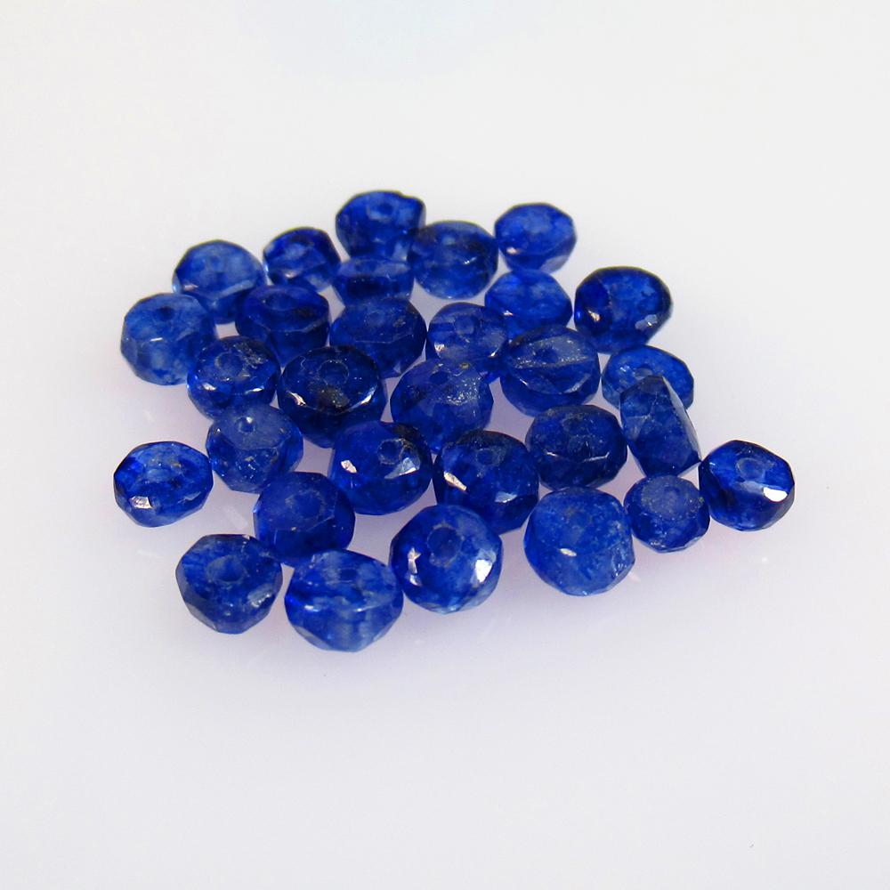 8.15 Ctw Natural 30 Blue Sapphire Round Beads: No Reserve! Title: 8.15 Ctw Natural 30 Blue Sapphire Round Beads Stone Clarity: Transparent Gemstones: Natural Sapphire Beads Carat Weights: 8.15 Size/Dimensions: 3.00 to 4.00 mm / 30 PC's Additional 