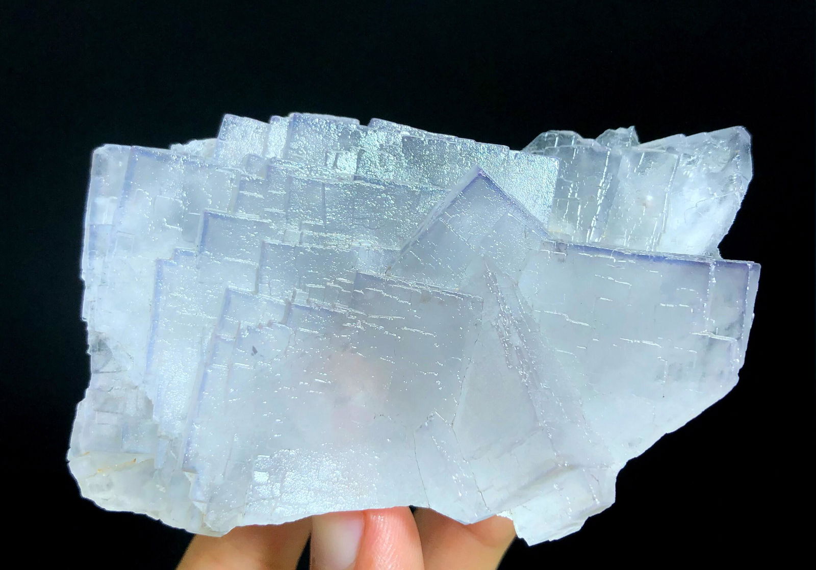 Natural Purple Cubic Phantom Fluorite With Calcite, Fluorite Specimen, Fluorite Stone, Fluorite For (1 of 5)