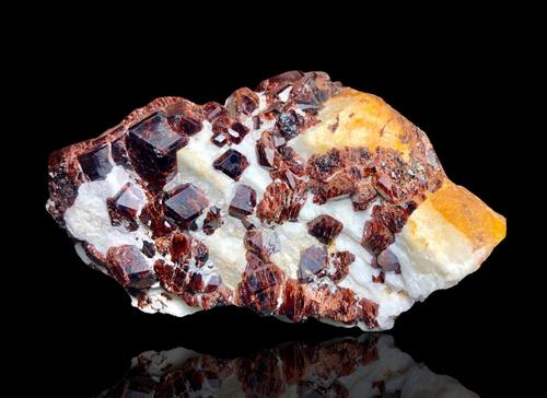 Garnet Cluster On Matrix - 247 Grams - 102X64X37 mm (1 of 5)