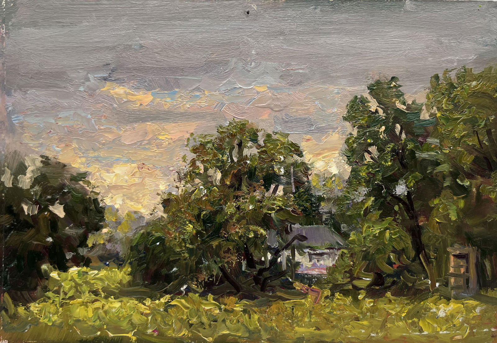 Oil painting sunset Sergey Ivanovich (1 of 10)