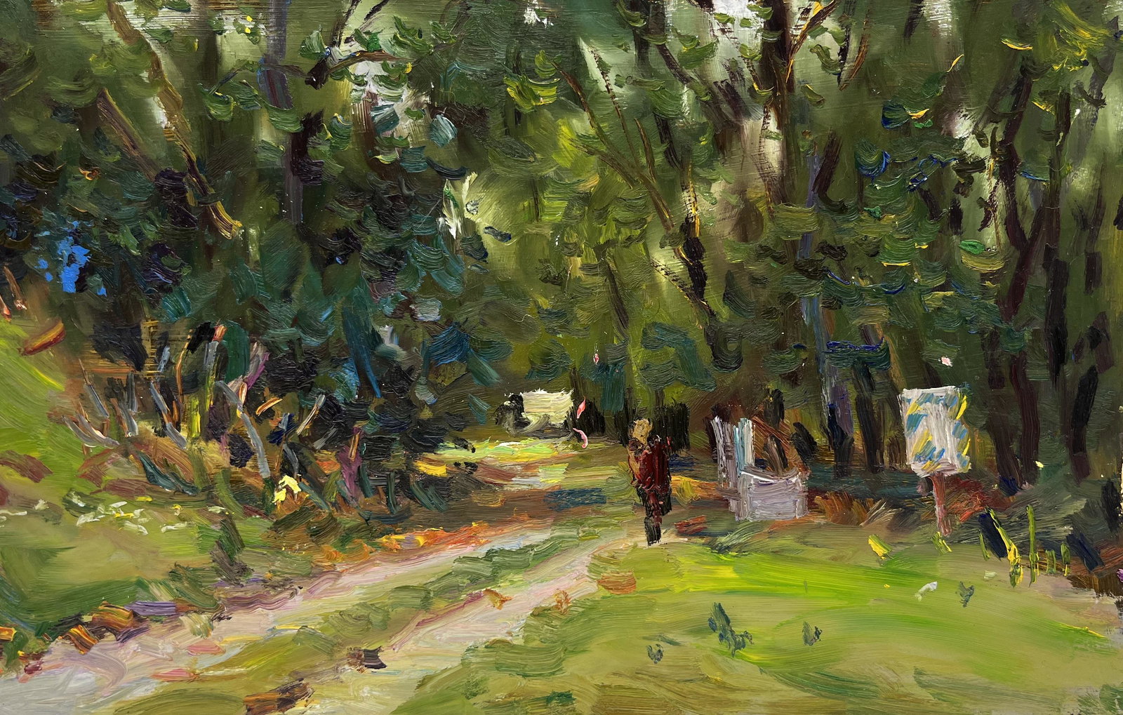 Oil painting road in home Sergey Ivanovich (1 of 11)