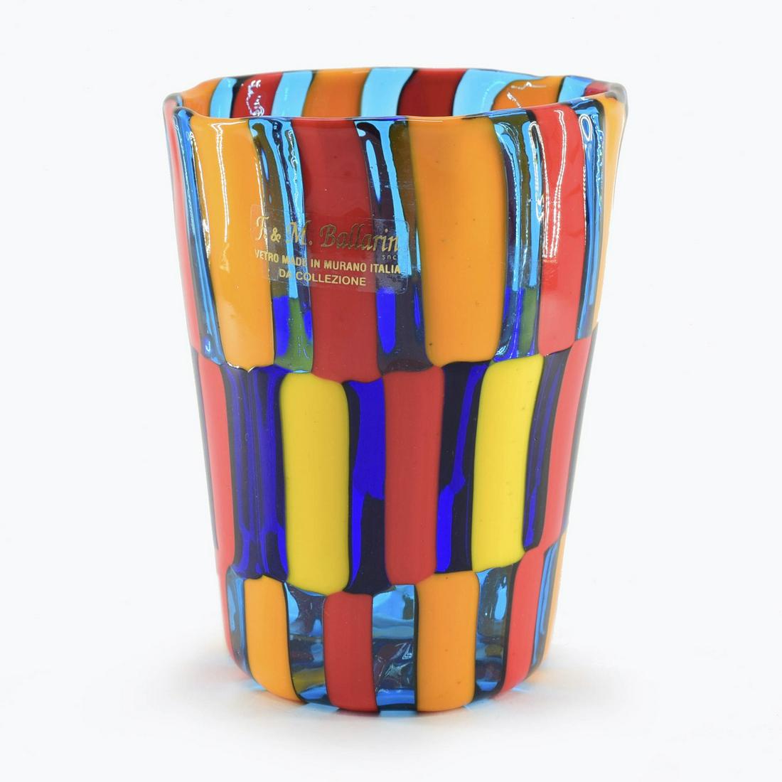 Angelo Ballarin - Murano glass Goblet signed (1 of 6)