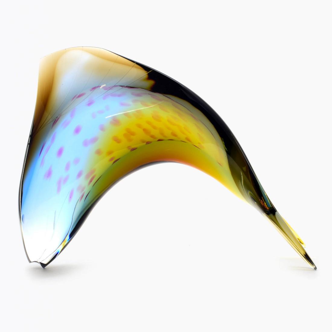 Josef Rosinen & Stanislav Honzik ( Exbor ) - Fish: Title: Josef Rosinen & Stanislav Honzik ( Exbor ) - Fish Maker: Josef Rosinen & Stanislav Honzik ( Exbor glass ) Date/Period: 1960 Origin: Cecoslovacchia Dimension: 20 x 26 cm 1730 grams Material: gla