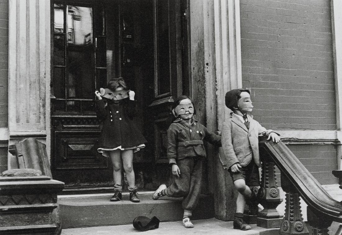 HELEN LEVITT - New York City, 1942: Artist: Helen Levitt Title: New York City, 1942 Medium: Photo Litho, 2000, Germany Dimensions: 6.95x4.8" Description: Heat Wax Mounted on 8.5x11" Conservation Board Artist Bio: Helen Levitt (1913 - 20