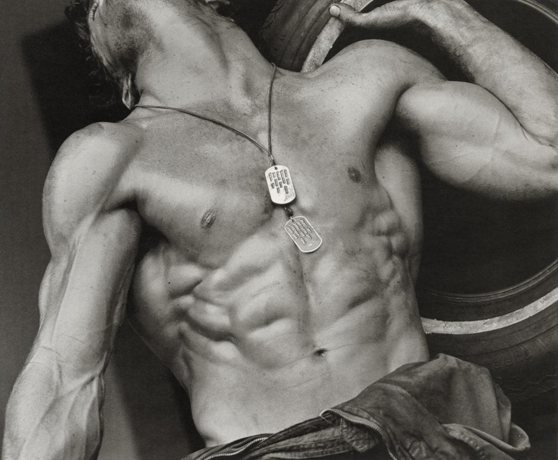 HERB RITTS - Fred with Tires I, Hollywood, 1984 (1 of 1)