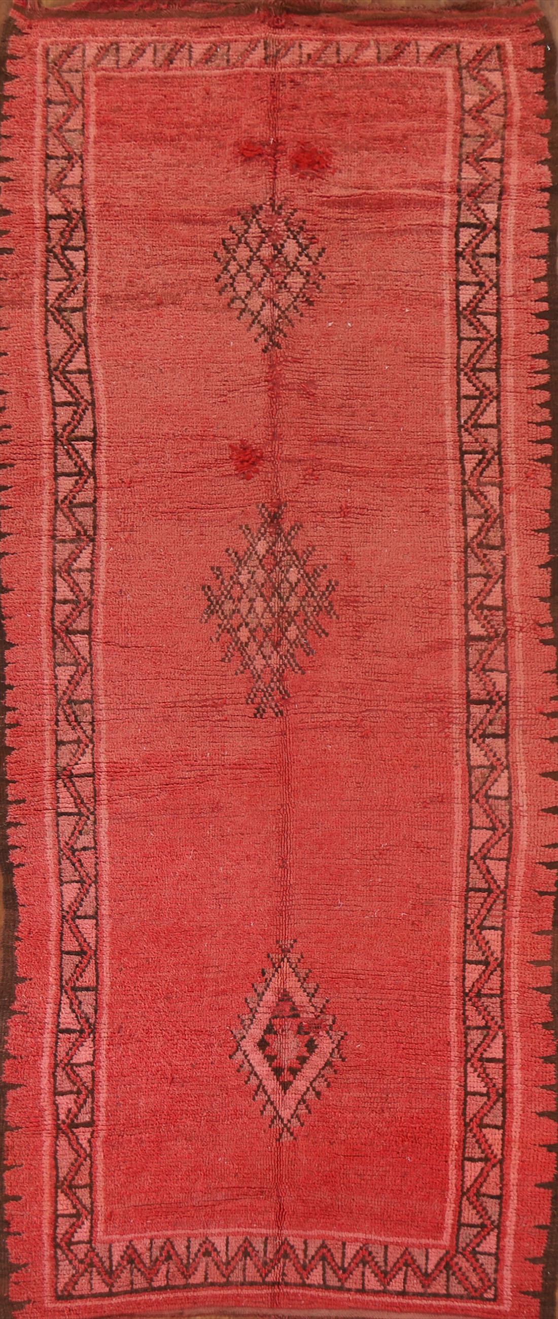 Antique Moroccan Oriental Runner Rug 4x11 (1 of 20)