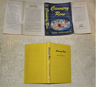 CANNERY ROW by John Steinbeck 1st ed/ DJ (1 of 1)
